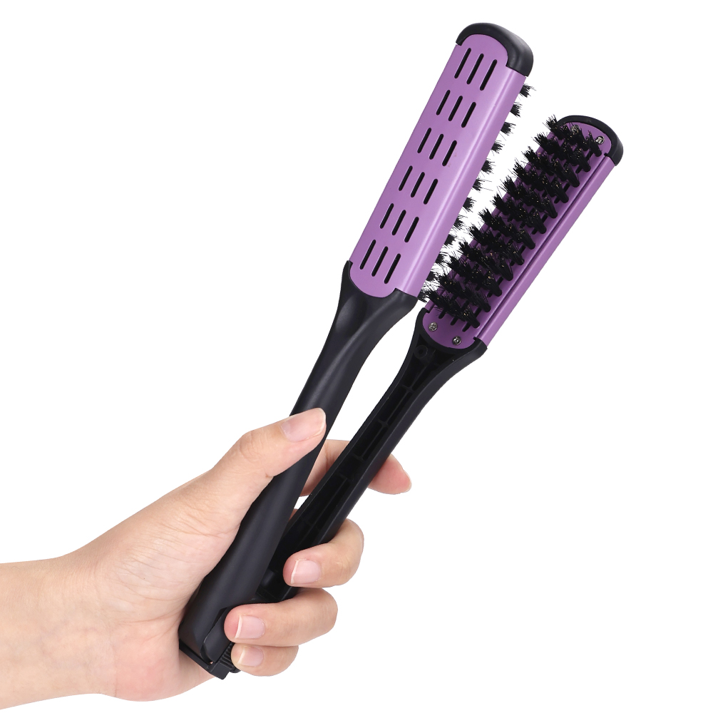 17 Hair Straightener Anti-static Dual Brush