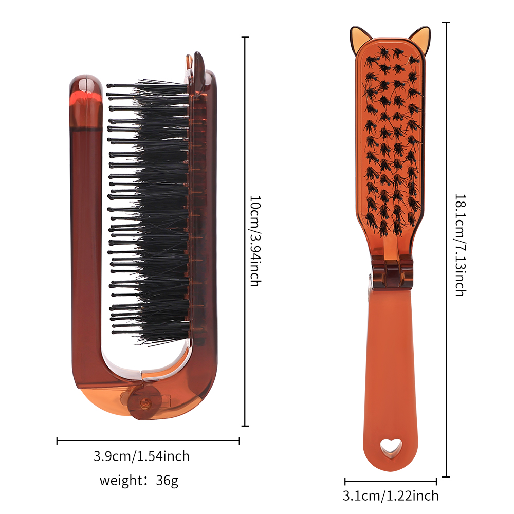 尺寸 Ecofriendly Foldable Hair Brush