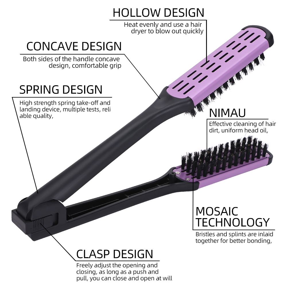 4-1 V Shaped Clamp Styling Comb