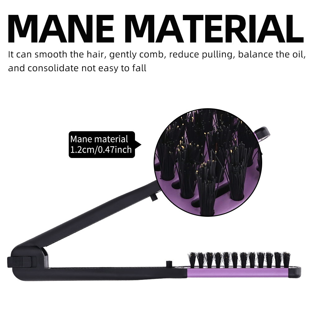 3-1 Double Brushes Comb Clamp Hair Brush