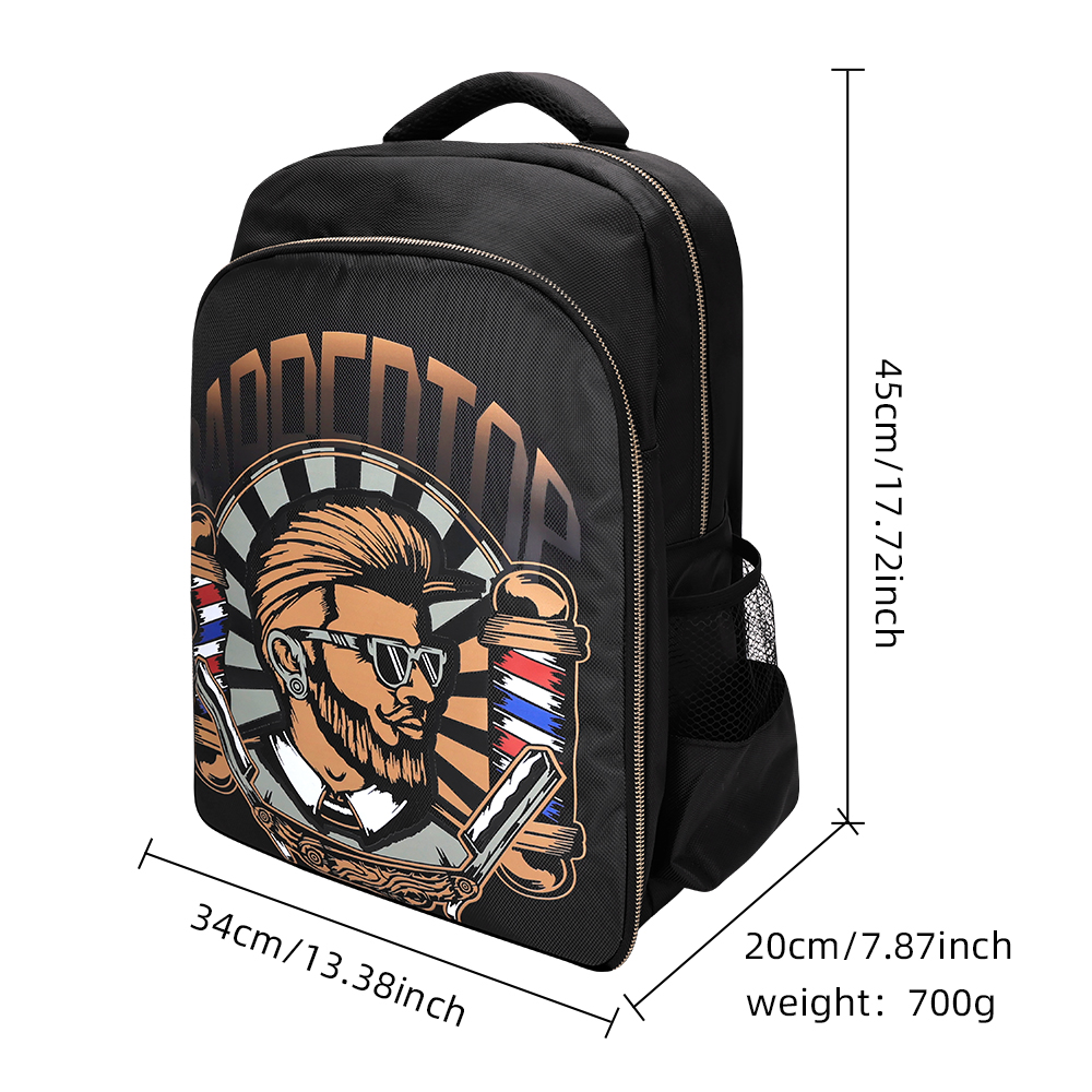 尺寸 backpack for barber organizer