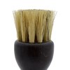 New Arrival Customized Your Engraved LOGO Round Wood Beard Brush with Boar Bristle Whiskers Brush with Long Round Handle