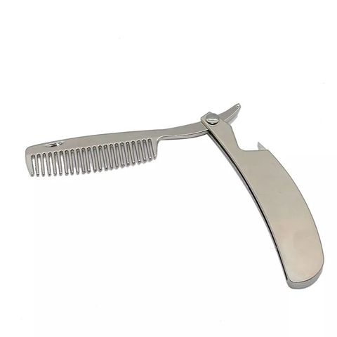 Stainless Steel Hair Folding Beard Comb