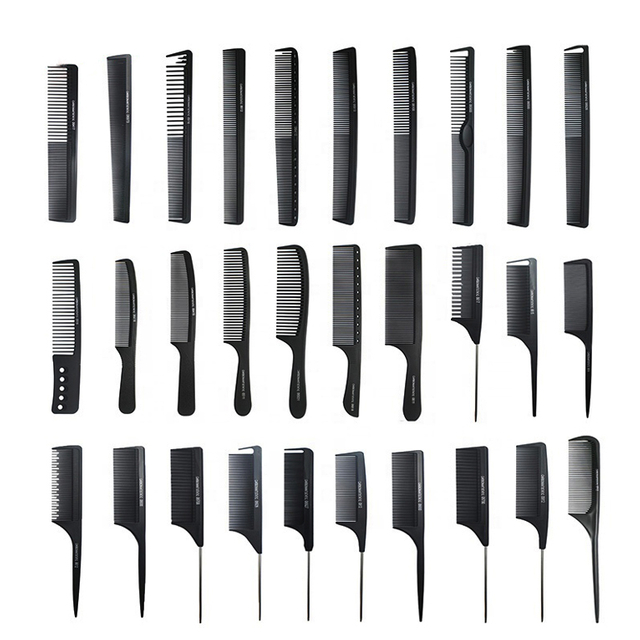 Custom Logo High Quality Black Straight Hair Combs