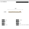 Gold Hairpins Clips