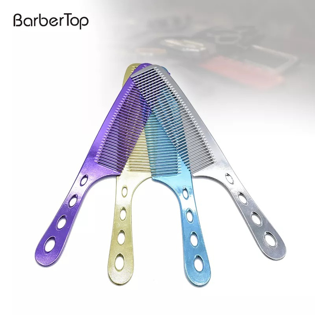 Aluminum Barber Haircut Comb 
