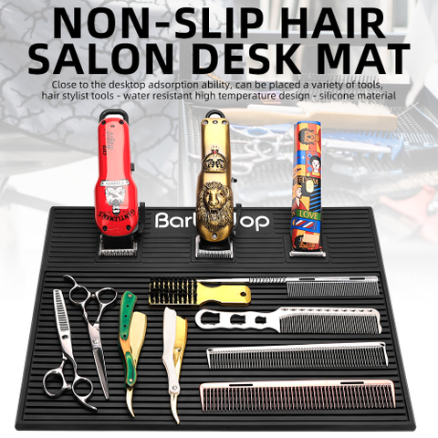Factory Barber Mat PU Material Hairdressing Tools Pad Scissors Magnetic Mat Barber