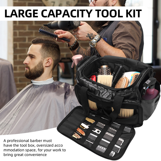 Wholesale Hair Cutting Organizer Salon Handbag Cosmetics Travel Hairdresser Tools Barber Bag