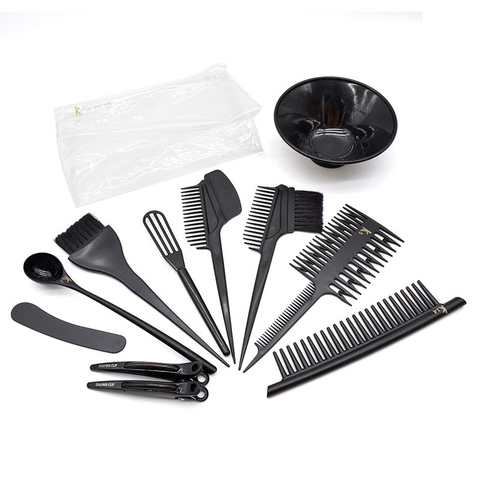 Hairdressing Brushes Bowl Combo Salon Hair Color Dye Tint Tool Set Hair Coloring Kit