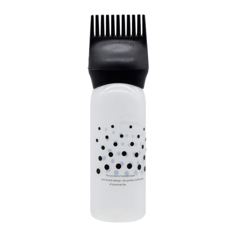 Wholesale Plastic Oil Comb Bottles Hair Color Dye Bottle Shampoo Dispensing Bottle for Salon in 3 Colors