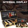 New High Quality Aluminum Luxurious Barber Case Hairdressing Suitcase For Barber Tools