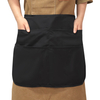 Wholesale Short Wear-Resistant Barber Aprons Work Waist Apron with 4 Big Pockets