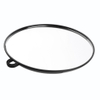 Large Professional Makeup Glass Handheld Hairdressing Salon Round Mirror for Purse, Great Travel Size, 10 Inch Diameter Black