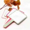 Eyelash Extension Handheld Makeup Mirror Square Makeup Vanity Mirror with Handle Hand Mirror SPA Salon Compact Mirrors