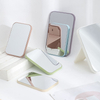 Makeup Mirror Folding Portable Small Vanity Mirrors Student Dormitory Desktop Square Colors Simple Luxurious One-sided
