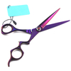 Professional 7 '' Japan Steel Purple Pet Dog Grooming Hair Cutting Scissors Cut Barber Haircutting Shears Hairdresser Scissors