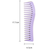 Plastic Electroplating Hairdressing Comb Scalp Massage Hair Brush Large Wide Tooth Comb Haircut Tool Salon Barber Combs