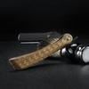 New Wood Handle Stainless Steel Folding Razor Hair Salon Hairdressing Shaver Barber Knife Holder Gift giving