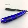 2Color Professional Manual Shaver Straight Edge Stainless Steel Sharp Barber Razor Folding Shaving Beard Cutter Acrylic+metal