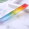 Professional Haircutting Wide Tooth Long Rainbow Combs for Salon Hairdresser Barber Shop Anti-Static Rainbow Hairbrushes