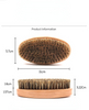 Natural Boar Bristle Beard Brush for Men Bamboo Face Massage That Works Wonders To Comb Beards And Mustache Drop