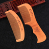 Natural Peach Wood Anti-Static Massage Comb Tooth Massage Classic Comb