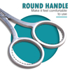 1Pcs Eyebrow Scissor Makeup Eyelash Trimmer Facial Hair Remover Manicure Scissor Nail Cuticle Tool Beauty Scissors