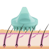 Silicone Shampoo Brush Scalp Massager for Women Men Slimming Massage Brush Body Hair Comb