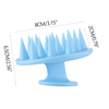 Silicone shampoo scalp hair massager shampoo massage comb bath massage brush scalp massager hair shower brush comb care tool