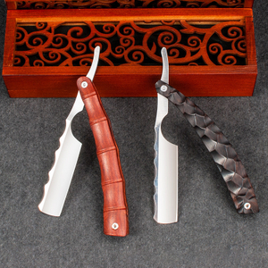Cut Throat Straight Razor Wood Professional Barber Razor Premium Quality Single Blade Straight Edge Razor Beard Shaving Razor