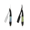 Wooden Trimmer Manual Shaver Professional Straight Edge Zinc Alloy Sharp Barber Razor Folding Shaving Knife Shave Beard Cut