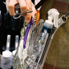 Hot Sale Transparency Scissors Pouch Barber Hairdressing Waist Bag Professional Grooming PVC Tool Bag