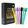 12PCP Stainless Steel Hair Clips Professional Hairdressing Barrettes Barber Aluminum Flat Hairpins Salon Hair Styling Tools