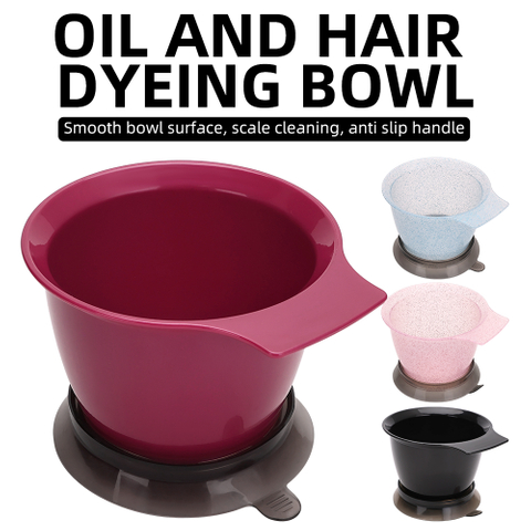 Barber Station Professional Salon Plastic Hair Dye Bowl Hair Dyeing Scale Mixed Coloring Bowl