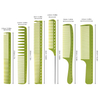 Hairdressing Salon Large Wide Tooth Comb Set Hair Style Head Styling Common Comb 6 Pcs