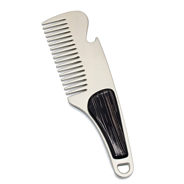 Men Beard Shaping Template Stainless Steel Beard Comb