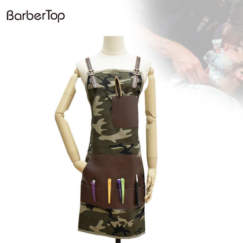 Green Army Camouflage Design Kitchen Apron