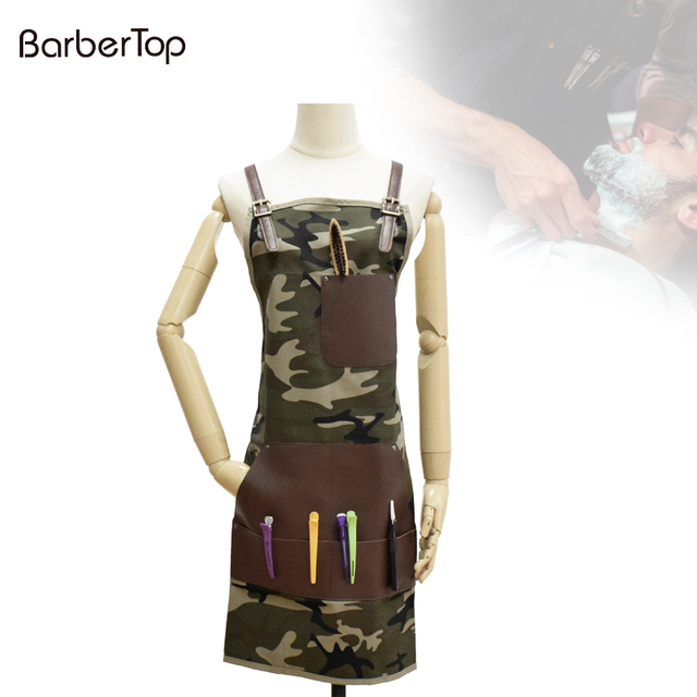 Green Army Camouflage Design Kitchen Apron