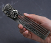 Amazon hot sale new fashion beard metal comb shaping beard comb for mens care