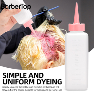 Salon Barbershop Hair Care Color Packaging Empty 200ml Plastic Oil Bottles 