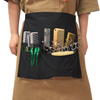Customized Logo Nylon Cleaning Hair Short Aprons with Pocket for Barber Shop