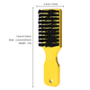 Custom Logo Gold Handle Nylon Bristle Brush Salon Barber Beard Styling Brush for Men