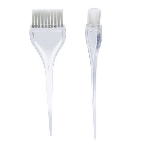 Hairdresser Dye Brush Coloring Brushes Hair Dyeing Kit Handle Professional Salon Barber Hair Bleach Tinting DIY Tool Silver Grey
