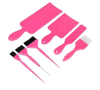 Hair Dye Board Hairdressing Hair Salon Coloring Dyeing Pick Color Highlights Board Brush
