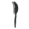 Black Rubber Brush Paddle Brush