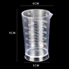 100ML Transparent Measuring Cup Hair Salon Hair Dye Measuring Cup with Guide Mouth Liquid Measuring Tool