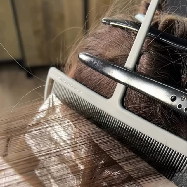 Heat Resistant T-Rat Tail Styling Comb Anti-static Hair Dye Sectioning Comb for Barber