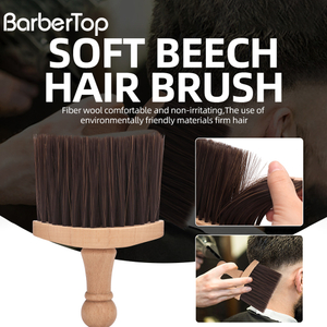 2024 Wholesale Salon Barber Combs Custom Shop Barber Duster Brush Wooden Handle