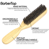High Quality Soft Bristles Hair Beard Brush Men Round Beard Brush Wooden Handle Shaving Brush