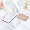 Makeup Mirror Folding Portable Small Vanity Mirrors Student Dormitory Desktop Square Colors Simple Luxurious One-sided